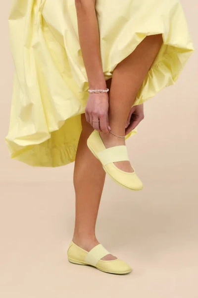 Camper Right Nina Ballet Flats In Yellow