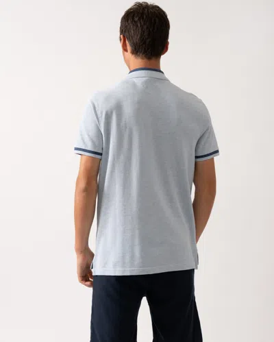 Tommy Hilfiger Contrast Collar Block Regular Fit Mens Polo In Gray