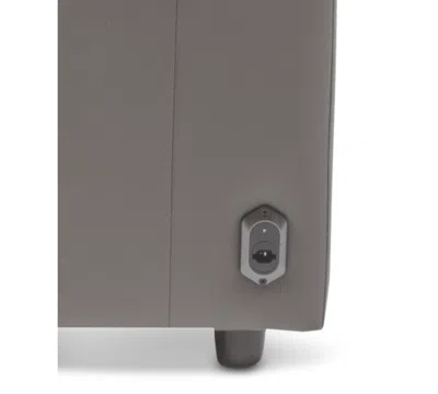 Macy's Thandler 5-pc. Leather L Shape Sectional With 3 Power Recliners And 1 Storage Console, Exclusively A In Gray