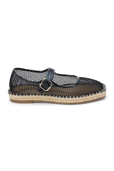Coconuts By Matisse Mary Jane Espadrille Flats In Black