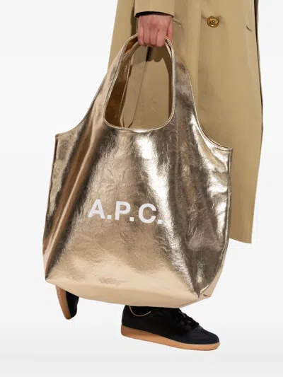 Apc A.p.c. Ninon Shopper Bag - Synthetic - Gold