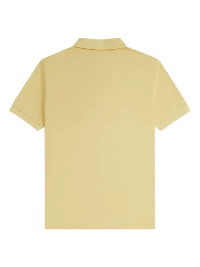 Fred Perry Collared Shirt With Short Sleeves In Yellow