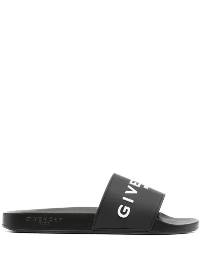 Givenchy Man Sandals Black Size 8 Thermoplastic Polyurethane