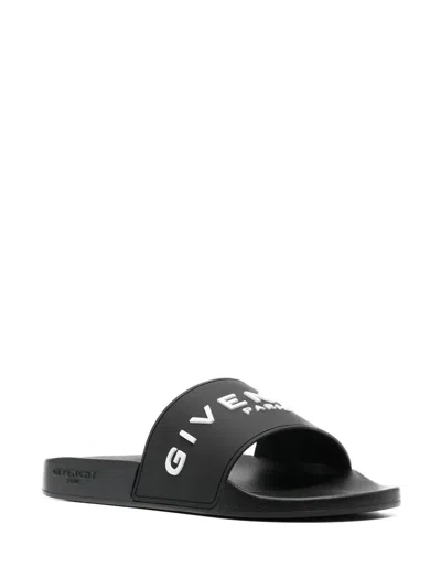 Givenchy Man Sandals Black Size 8 Thermoplastic Polyurethane