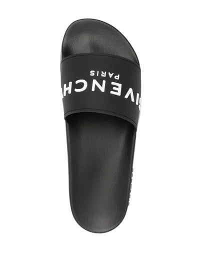 Givenchy Man Sandals Black Size 8 Thermoplastic Polyurethane