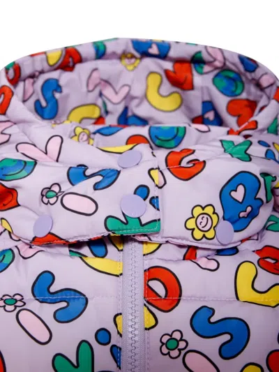 EARTH FRIENDS 印花连帽雨衣