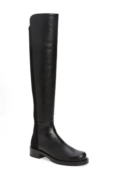 Stuart Weitzman Keelan Microstretch And Leather Over-the-knee Boots