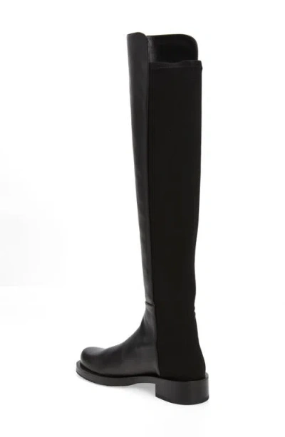 Stuart Weitzman Keelan Microstretch And Leather Over-the-knee Boots