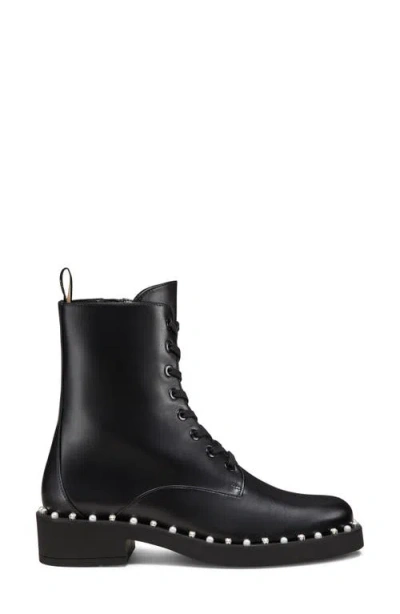 Stuart Weitzman Reverie Leather Lace-up Booties