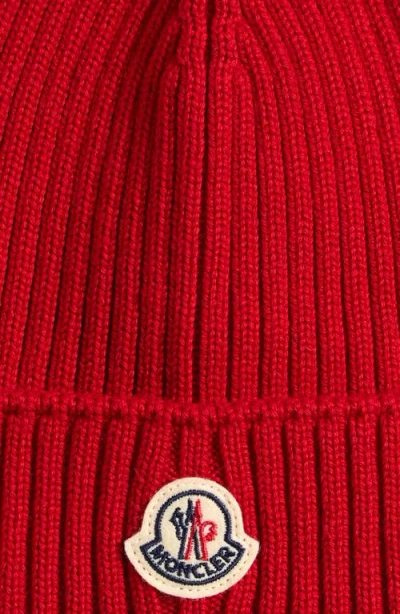 Moncler Wool Hat In Red