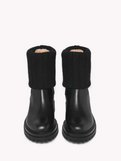 Gianvito Rossi Women Leather Chelsea Boots In Animal Print