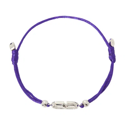 Valentino Logo Bracelet In Purple