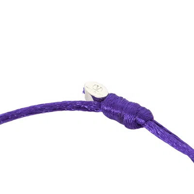 Valentino Logo Bracelet In Purple