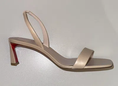 Christian Louboutin Open-toe High-heeled Sandals In Gold