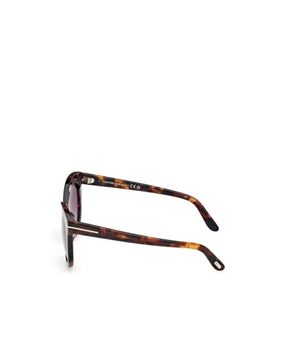 Tom Ford Eyewear Odette Oval Frame Sunglasses In Multi