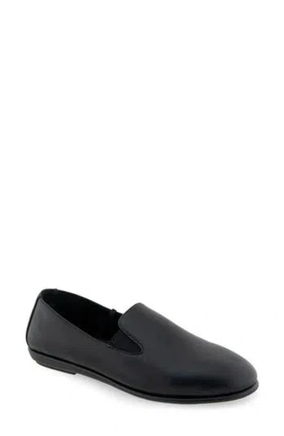 Aerosoles Women's Nuit Almond Toe Loafers In Black