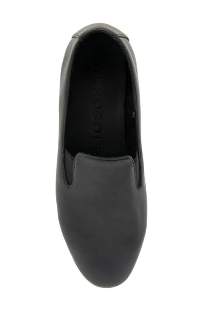 Aerosoles Women's Nuit Almond Toe Loafers In Black