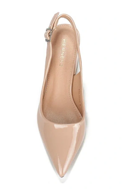 Berness Chloe Slingback Pump In Neutral