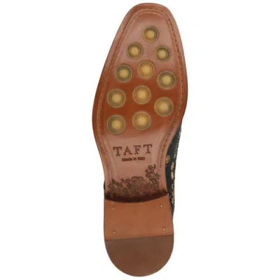 Taft Men's Jack Handcrafted Leather, Velvet And Wool Dress Shoes In Black