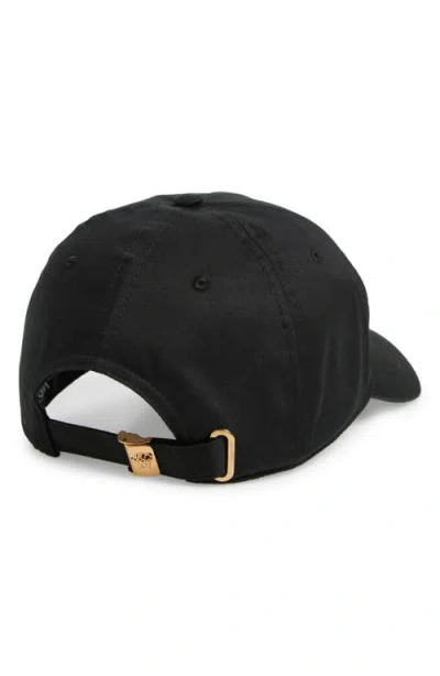 Versace Medusa Patch Baseball Cap In Black