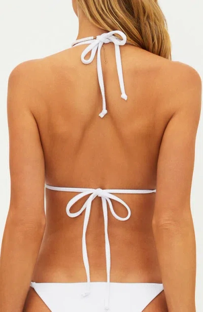Beach Riot Winona String Bikini Top In White