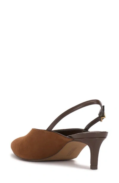 Vince Camuto Kylien Slingback Kitten Heels In Brown