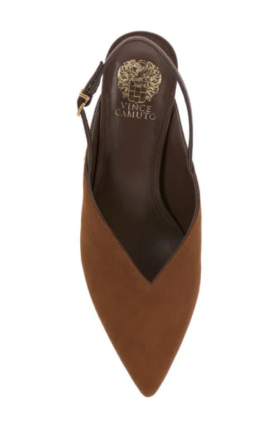 Vince Camuto Kylien Slingback Kitten Heels In Brown