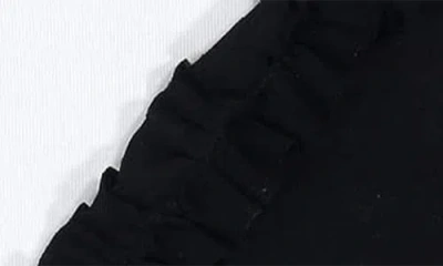 Maniere Manière Kids' Colorblock Ruffle Top & Shorts Set In Black