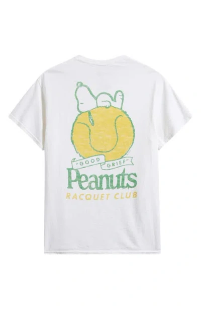 Junk Food Peanuts® Racquet Club Graphic T-shirt In White | ModeSens