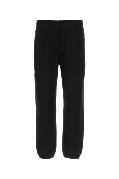 Moncler Stretch Nylon Joggers Featuring Elastic Cuffs In Black