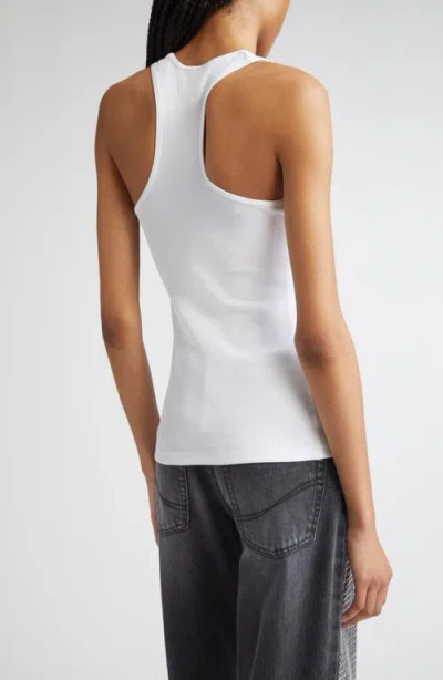 Stella Mccartney Wet Tank Top Slippery When Graphic Print In White