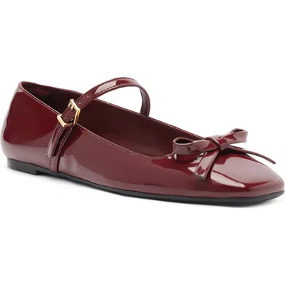 Arezzo Women's Emerson Square Toe Ballet Flats In Burgundy