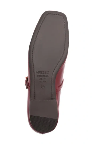 Arezzo Women's Emerson Square Toe Ballet Flats In Burgundy