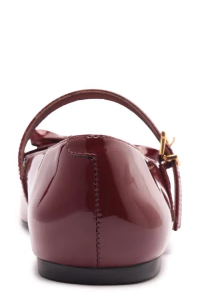 Arezzo Women's Emerson Square Toe Ballet Flats In Burgundy