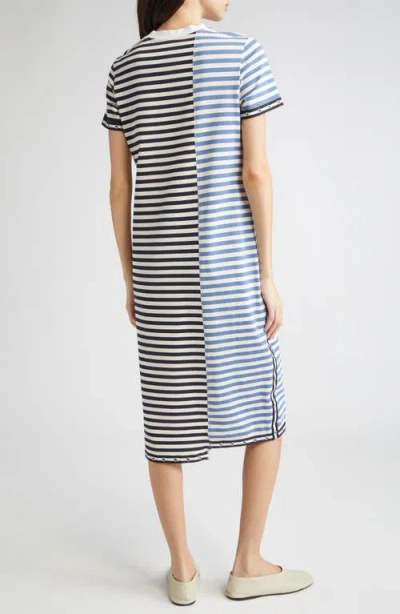 3.1 Phillip Lim Patchwork Stripe T-shirt Dress In Multi