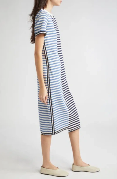 3.1 Phillip Lim Patchwork Stripe T-shirt Dress In Multi