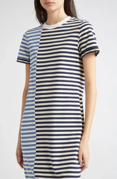 3.1 Phillip Lim Patchwork Stripe T-shirt Dress In Multi
