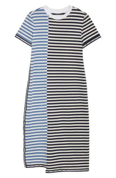 3.1 Phillip Lim Patchwork Stripe T-shirt Dress In Multi