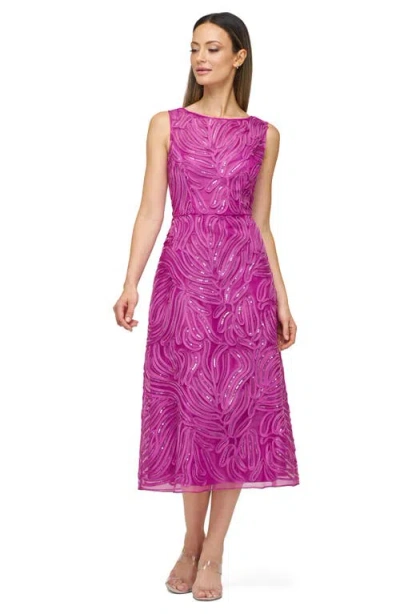 Js Collections Women's Embellished A-line Dress In Purple