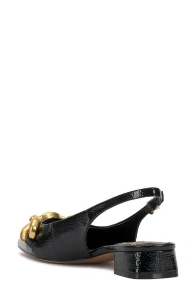 Vince Camuto Vailey Slingback Pointed Toe Flat In Black