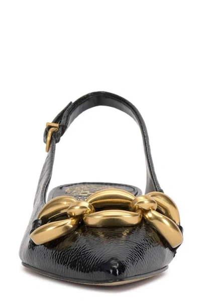 Vince Camuto Vailey Slingback Pointed Toe Flat In Black