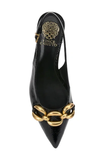 Vince Camuto Vailey Slingback Pointed Toe Flat In Black