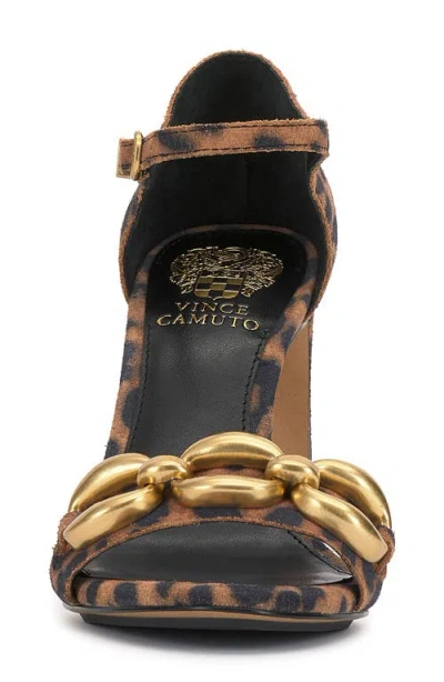 Vince Camuto Women's Aurelia Chain High Heel Dress Sandals In Brown