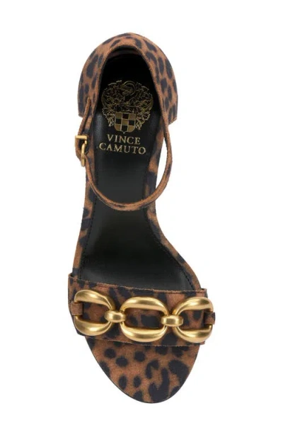 Vince Camuto Women's Aurelia Chain High Heel Dress Sandals In Brown