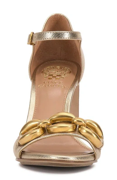 Vince Camuto Women's Aurelia Chain High Heel Dress Sandals In Gold
