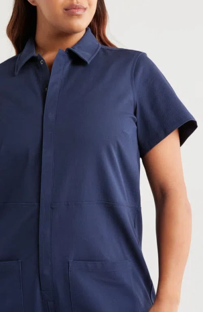 Universal Standard Kate Twill Jumpsuit In Blue