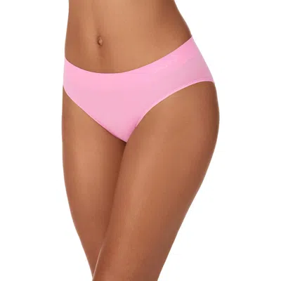 Dkny Women's Seamless Litewear Hi Cut Panty Dk5020 In Red