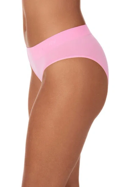 Dkny Women's Seamless Litewear Hi Cut Panty Dk5020 In Red