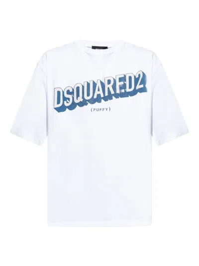 Dsquared2 Logo-print Oversized T-shirt In White