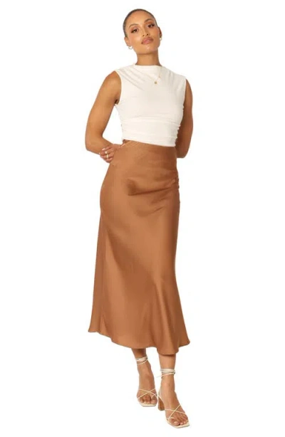 Petal And Pup Petal & Pup Nellie Satin Maxi Skirt In Animal Print